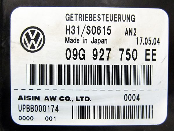 Modulo de Control de Transmision Audi A3 S3 No OEM 09G927750EE-5752
