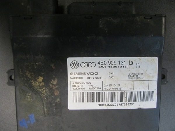 Modulo de Control de Alarma Audi OEM No 4E0909131L-0