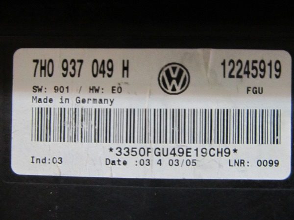 Modulo de Comfort Volkswagen OEM No 7H0937049H-4514